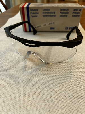 NOS UVEX SKYPER Black Frame Clear UD Lens High Impact Protector S99-S1900-NORFO