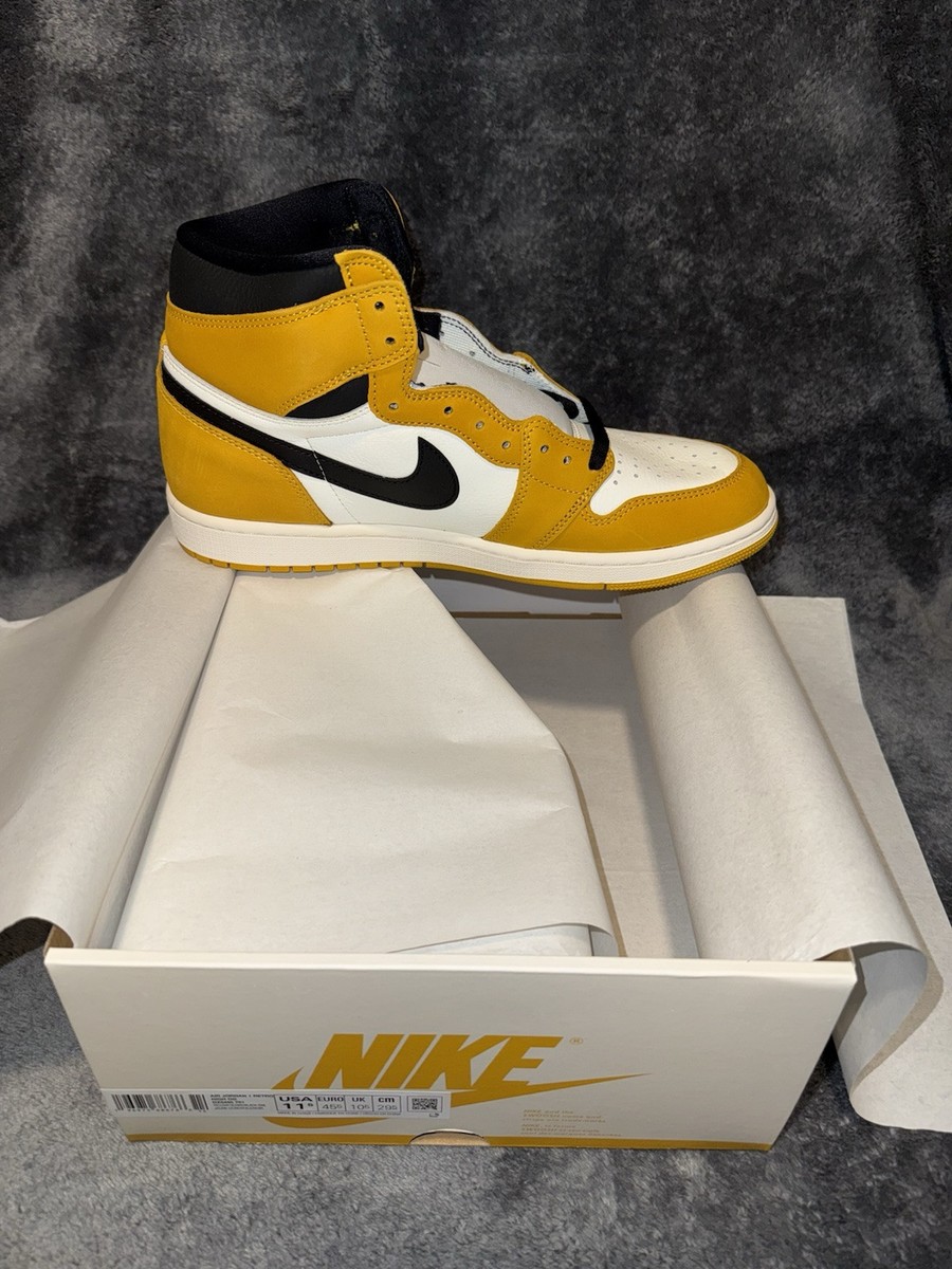 BRAND NEW* Nike Air Jordan 1 Retro High OG Yellow Ochre (Sz 11.5 M