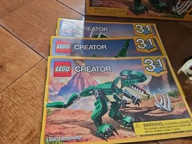 Lego 31058 3 In 1 Creator Mighty Dinosaurs Complete Box & Instructions
