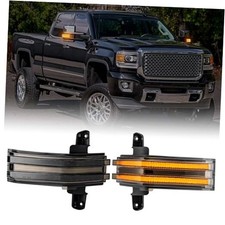 LED Side Mirror Turn Signal Light Compatible with 2014-2019 -Smoked Len