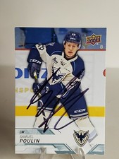 Samuel Poulin 2018-19 Upper Deck CHL #66 Sherbrooke Phoenix Auto Signed Card