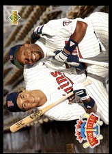 Twin Titles (Kent Hrbek / Kirby Puckett) 1993 Upper Deck #50 Twins MLB READ