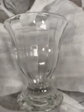 Libby Glass Vintage Tall Sundae Dessert Glasses Set of 9 Clear Glass