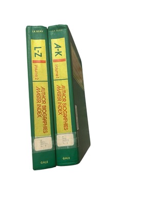 Author Biographies Master Index Vol.1 & 2 1st edition HC 1978 By Dennis La Beau