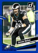 2023 Donruss Football Jason Kelce #245 Press Proof Blue Philadelphia Eagles