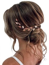 Rose Gold Leaf Wedding Hair Vine Bride Hair Piece Accessories for Women