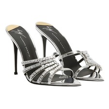 New Fashion Womens Pointed Toe Sandals Rhinestone High-heeled Chic Slippers