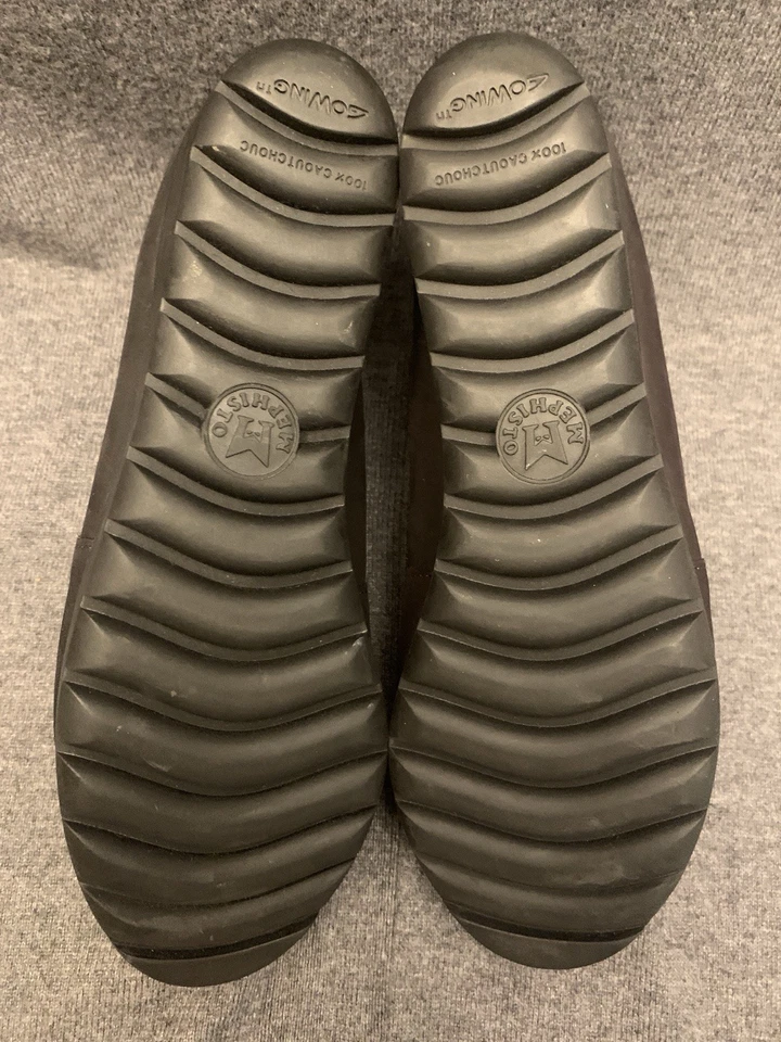 Cuña sin cordones Mephisto Tosca negra de gamuza tecnología Soft-Air talla 11 original $400+ Foto 4 de 4