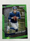 2025 Panini Prizm - Rookies Jaxson Dart #332 Neon Green Pulsar Prizm (RC)