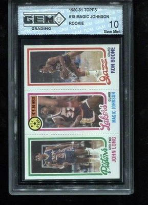 Magic Johnson 10 Graded Basketball Sports Trading Cards