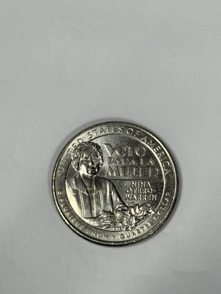 Rare 2022-P Voto Para La Mujer Quarter | Letter Error "In Cod We Trust" - Image 3 of 4