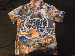 Star Wars A New Hope Button Down Collared Shirt Large