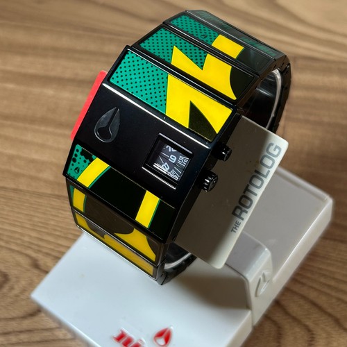 Nixon The Rotolog Watch Rare Multicolor Stainless steel With box New battery - Picture 3 of 17