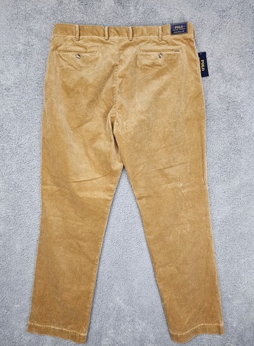 Pantalones Polo Ralph Lauren Para Hombre Pana Tostado Elastizados Calce Clásico Talla 40x34 Nuevos con Etiquetas - Imagen 8 de 14