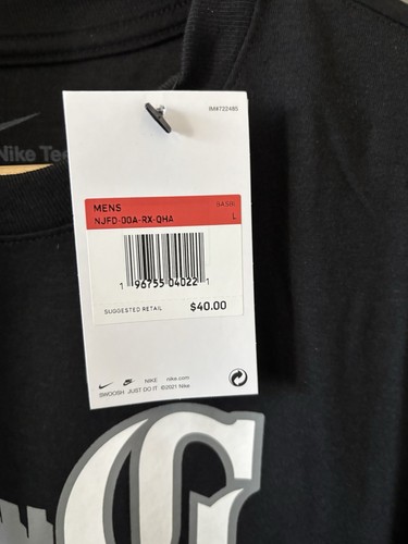 NWT Mens Chicago White Sox Nike City Connect Tri-Blend Black T-Shirt Size Large - Foto 3 di 4