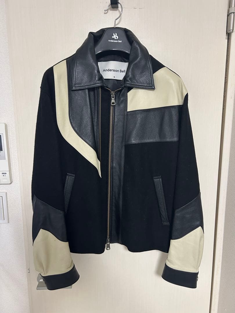 andersson bell leather varsity jacket - image 1