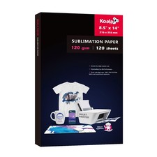 Koala Sublimation Paper 8.5x14 Inch 120 gsm 120 Sheets - 8.5''X14'', White