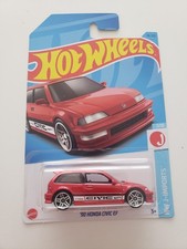 Hot Wheels 2023 ‘90 Honda Civic EF HW J-IMPORTS 7/10 Red S11 96/250