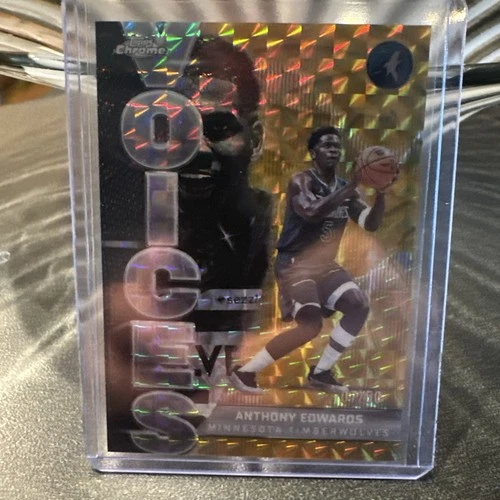 Anthony Edwards 07/ 50 Gold Geometric Voices 2025-26 Topps Chrome Basketball