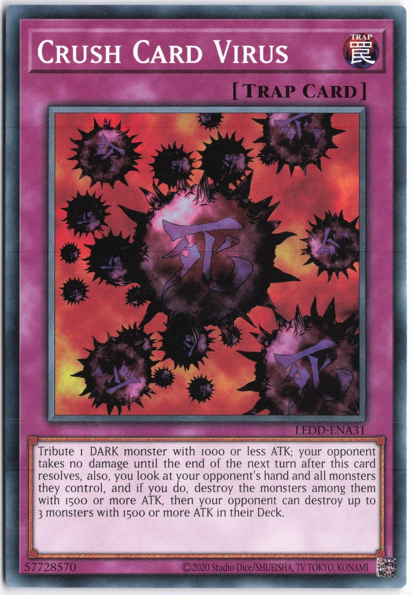 Crush Card Virus Yu-Gi-Oh! TCG Individual Trading Card Games for sale