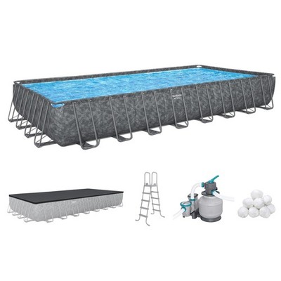 Bestway Rectangular Above Ground Swimming Pool Set