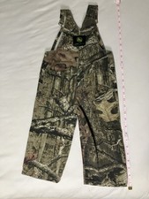 John Deere Mossy Oak Woodland Camo Bib Overalls Boys 2T Brown Camouflage Kid