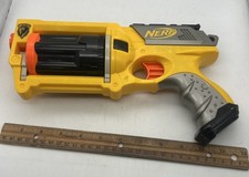 Nerf N-Strike Maverick Rev-6 Dart Gun Blaster Tested Working Excellent Yellow
