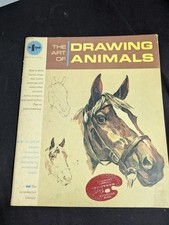 The Art of Drawing Animals How to draw Lessons book Grumbacher Library Horse dog