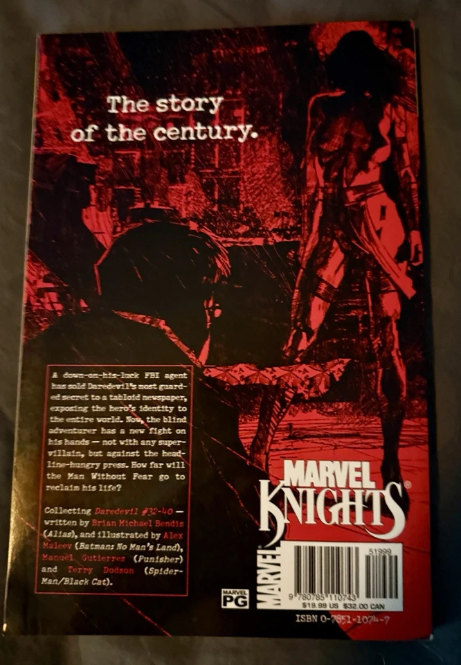 Daredevil: Out Vol 5 TPB (2003) Brian Michael Bendis, Alex Maleev Foto 2 de 2