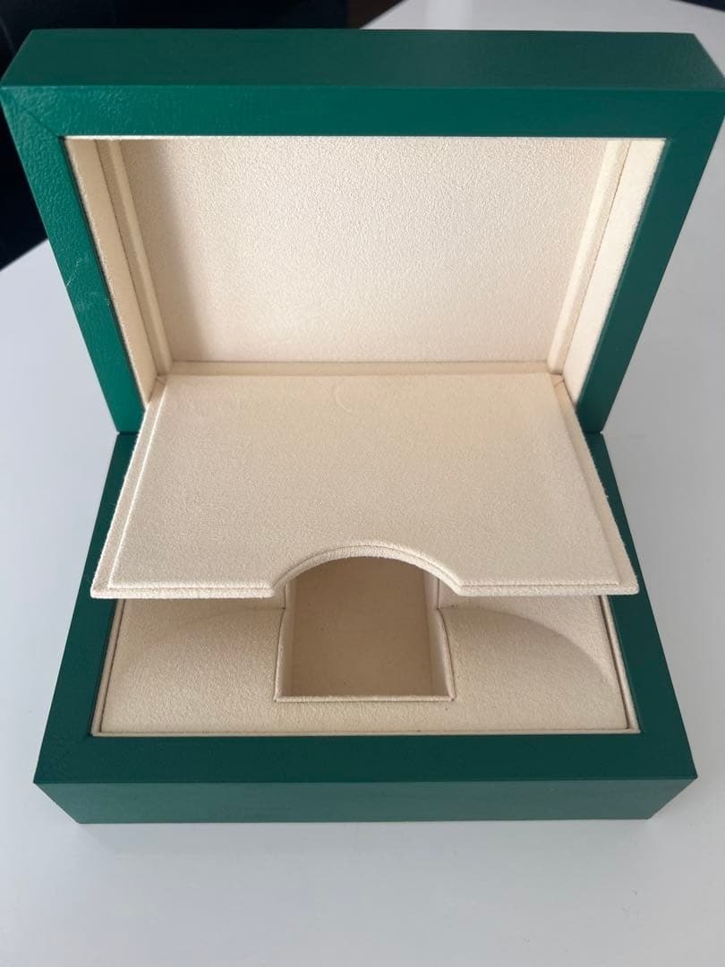 ROLEX 39139.8064 Watch Box Case Oyster M Green Wood Wave Vintage Genuine #10