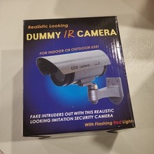 Black Fake Dummy Security CCTV Camera Waterproof IR LED Outdoor Indoor Surveilla