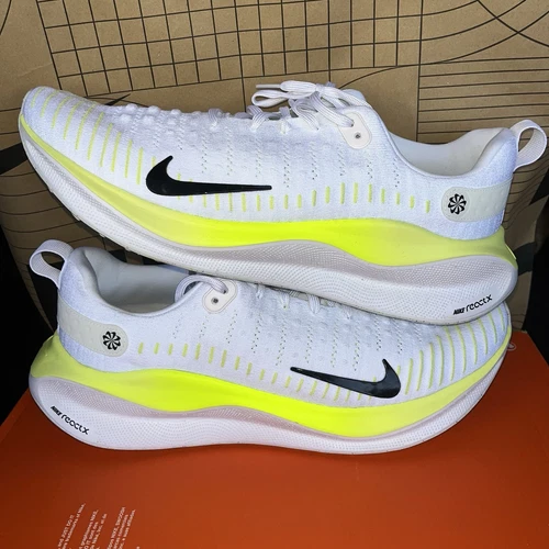 NEW Nike React Infinity Run 4 White/Light Lemon NBY DR2665-101 Men’s Size 13