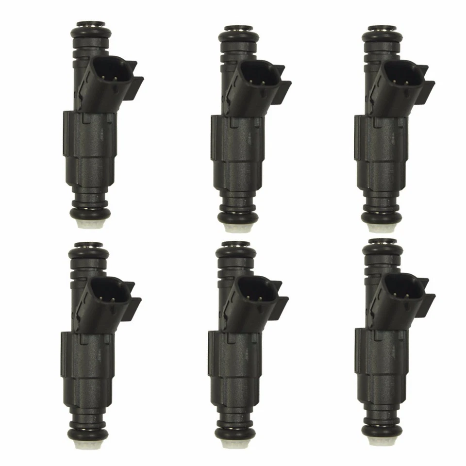 Juego de 6 inyectores de combustible de actualización de 4 orificios para Jeep Cherokee 99-04 4,0 L 0280155784 Foto 2 de 4