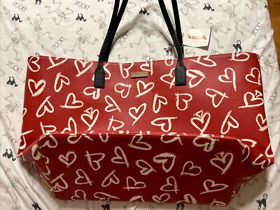 Kate Spade New York Heart Covered Shoulder Tote Bag NWTs Valentines Day 