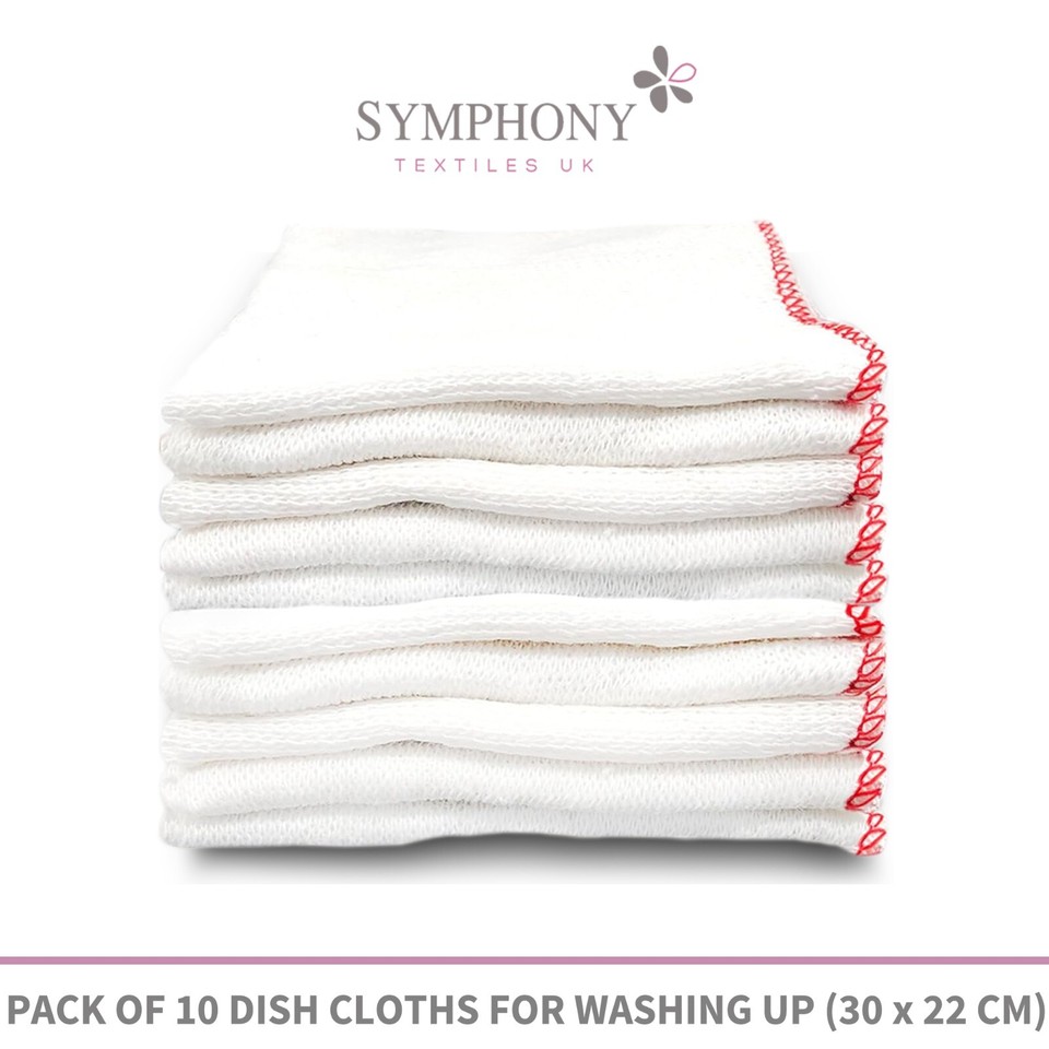 Large Dish Cloths UK Cleaning Dishcloth Drying Dishes Washing Up