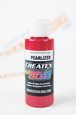 Createx Airbrush Colors 5309 Pearl Red 2oz. water-based pearlized paint 