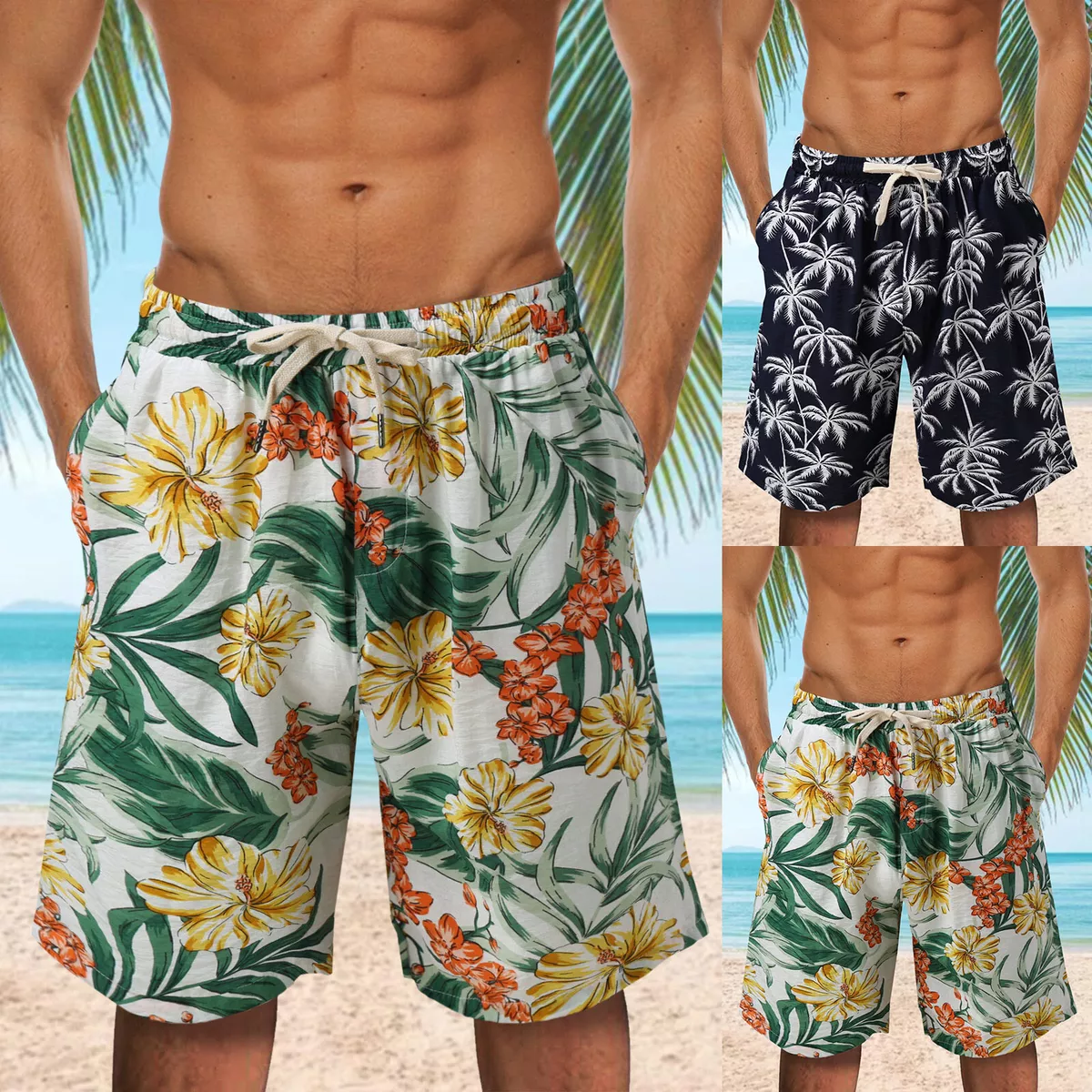Knee length hotsell board shorts