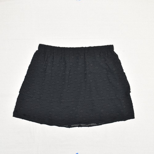 NEW Loft Plus Women Flare Mini Skirt Polka Dot Polyester Black Size 16/18 Lined - Picture 6 of 8