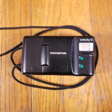 Olympus Infinity S 35mm f3.5 Point  Shoot 35mm Film Camera FOR PARTS
