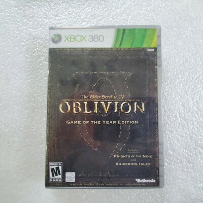 Elder Scrolls IV Oblivion Game of the Year Edition (Xbox 360, 2011) w/ Case GOTY