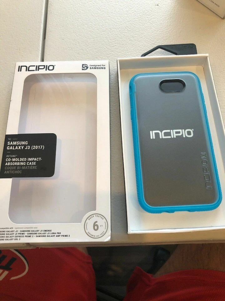 Funda Serie INCIPIO Octane para Samsung Galaxy J3 (2017) - Escarcha/Azul Foto 2 de 3