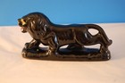 Mid Century Black Redware Lion-made in Japan — photo 3