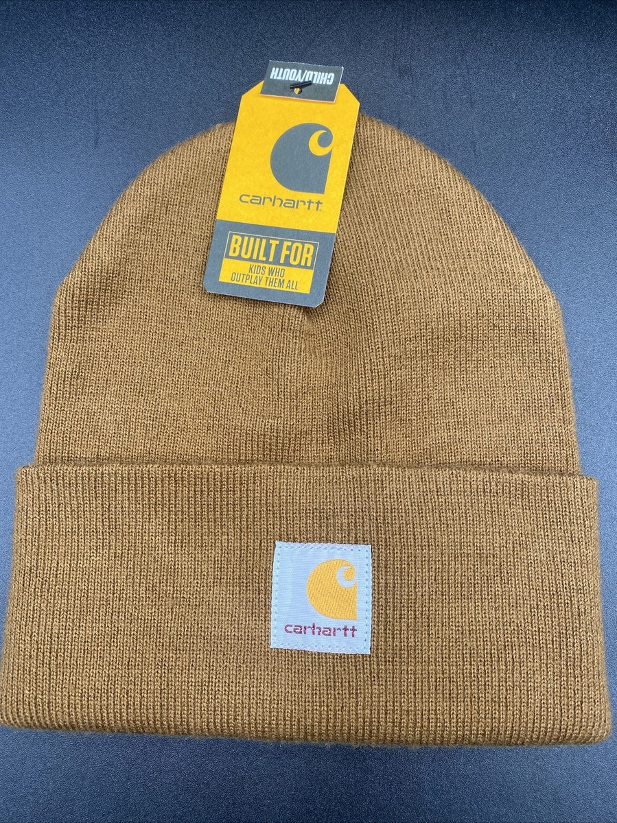 Brown Carhartt Youth Watch Hat Carhartt Youth Tan Classic Brown