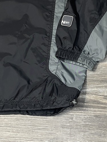 Vintage Y2K Nike Silver Tag Color Block Windbreaker Jacket Cinch Cord Size L - Picture 6 of 7
