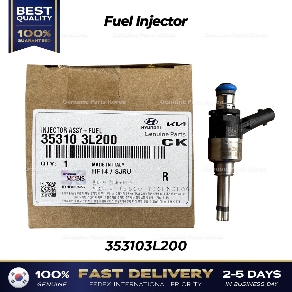 ⭐Genuine⭐ Fuel Injector 353103L200 for Hyundai Palisade Kia