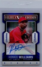2014 Panini Elite Extra Edition #98 Ronnie Williams Prospects Sign Blue #/50