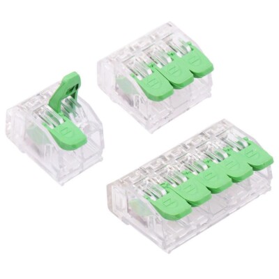 2, 3, 5 Way Spring Lever Terminal Block Splicing Connectors 32A 450V