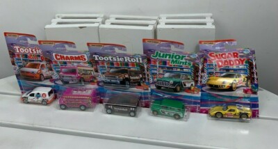 Matchbox Candy Series Tootsie,TootsieRoll-Junior Mints-Sugar Daddy-Charms.