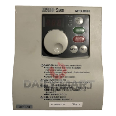 Used & Tested MITSUBISHI FR-S520-2.2K Inverter 2.2KW 220V