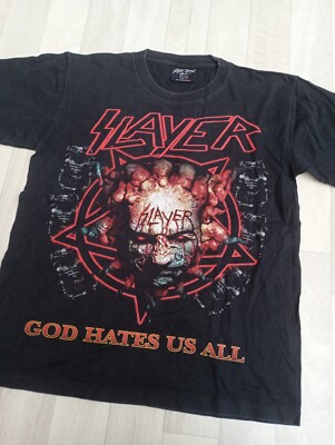SLAYER GOD HATES US ALL Tシャツ slayer god hates us all vintage t-shirt size M | eBay